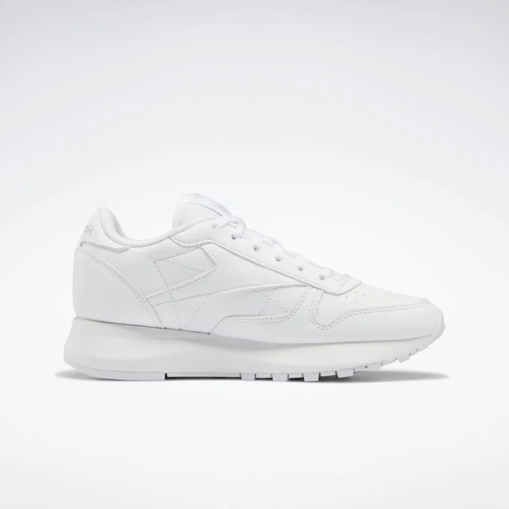 Reebok Footwear Kids CL LTHR SP FTWR WHT/FTWR WHT/PURE GRY 2