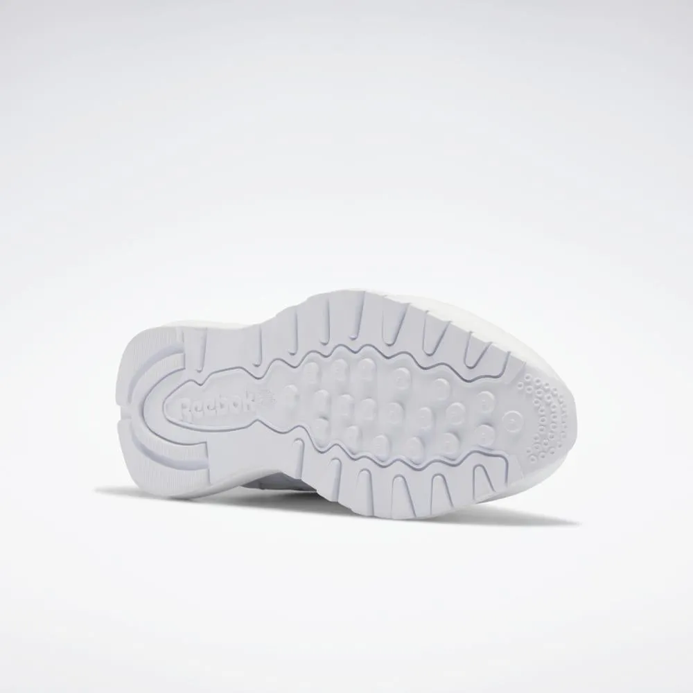 Reebok Footwear Kids CL LTHR SP FTWR WHT/FTWR WHT/PURE GRY 2