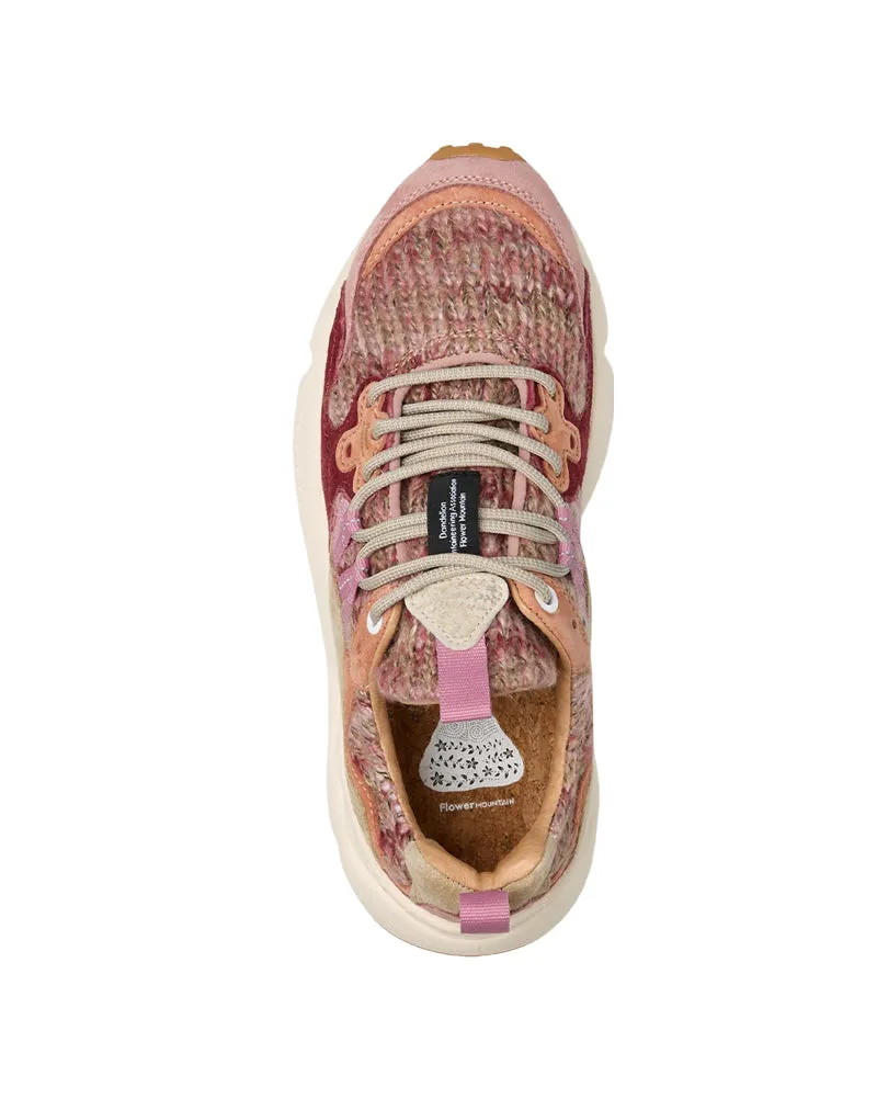 SNEAKERS DONNA "YAMANO 3 WOMAN" SUEDE E LANA - ROSA