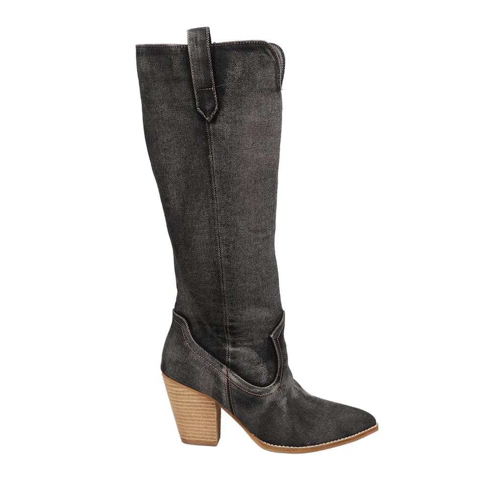 Talk Is Cheap Pointed Toe Zippered Boots