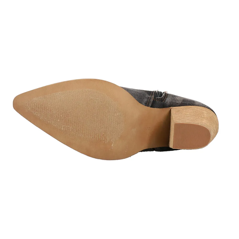 Talk Is Cheap Pointed Toe Zippered Boots
