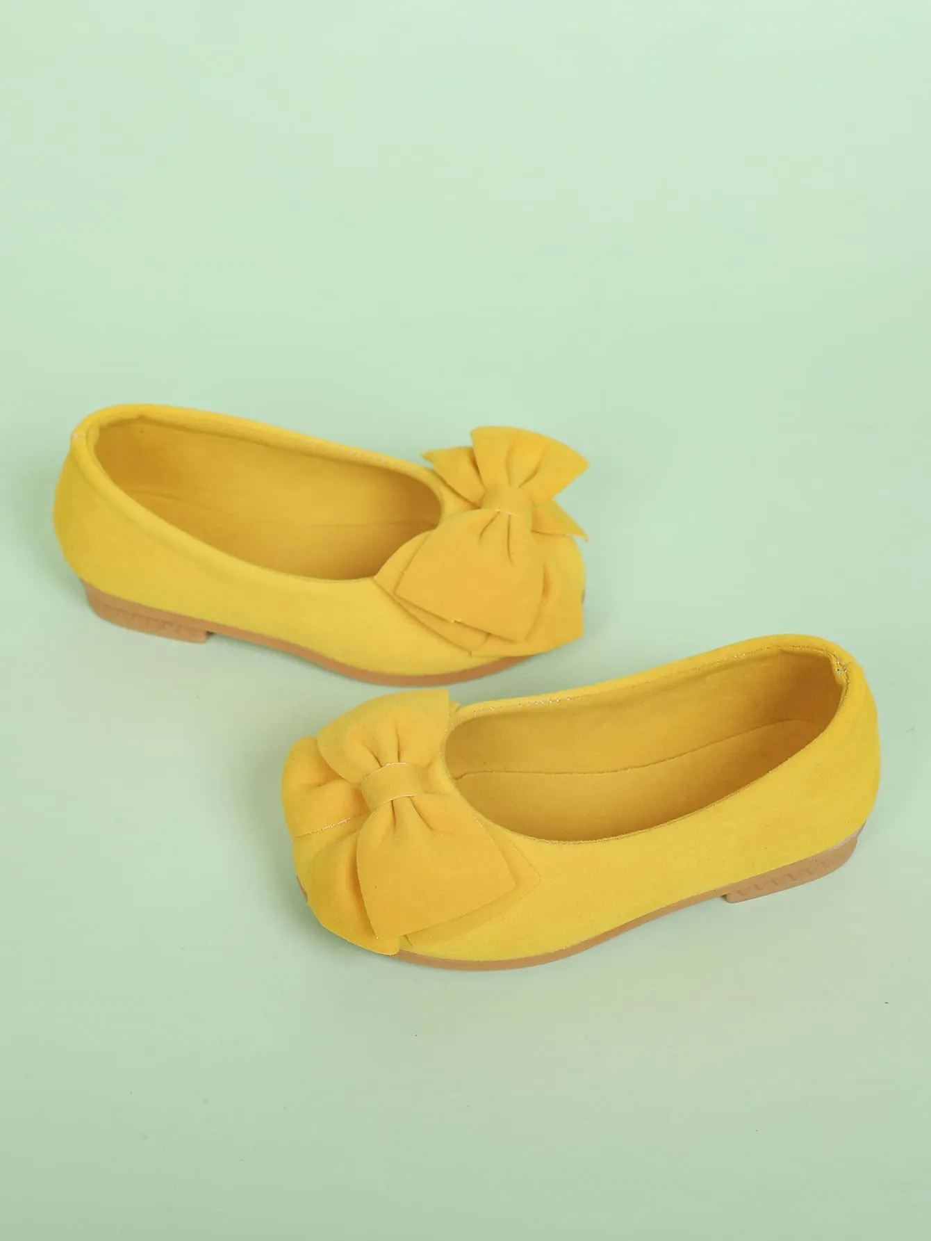 Toddler Girls Minimalist Bow Decor Flats
