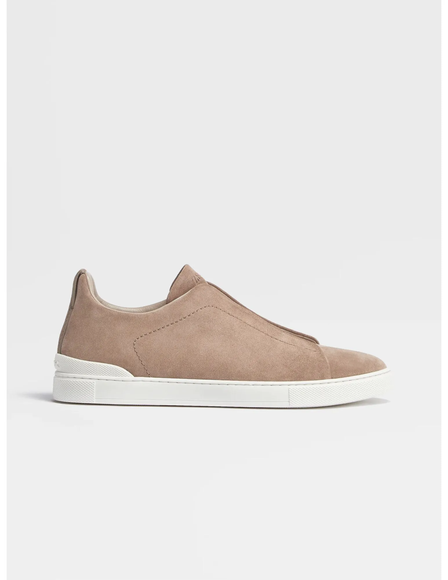 Triple Stitch Sneakers | Beige Suede