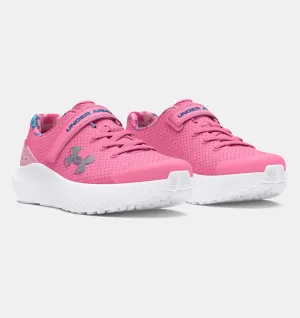 Under Armour Pre-School Girls' UA Surge 4 AC Printed Running Shoes