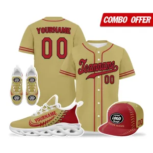 Unique Gift,Custom Yellow Jersey MaxSoul Shoes and Hat Combo Offer Personalized ZH-bd0b00e0-7