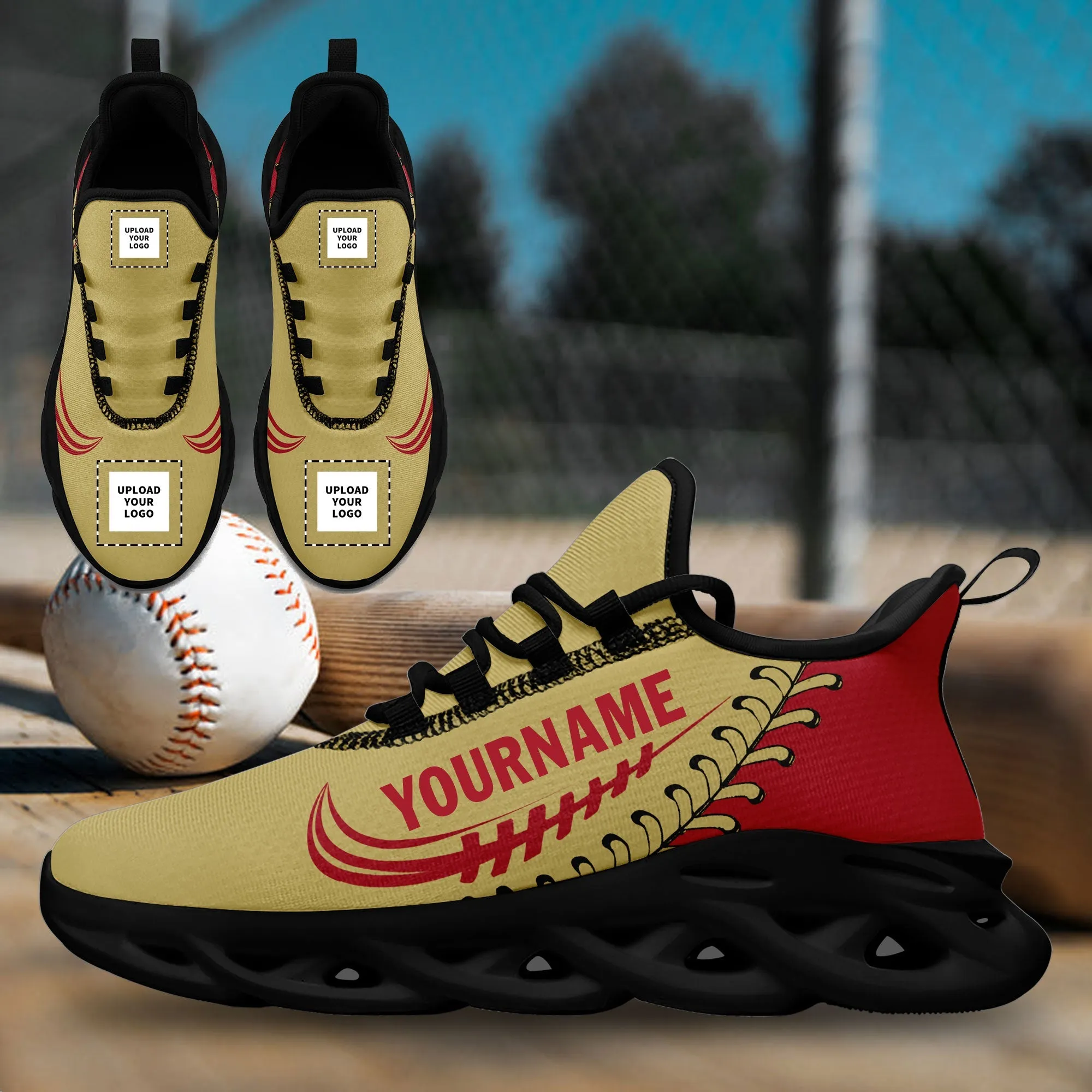 Unique Gift,Custom Yellow Jersey MaxSoul Shoes and Hat Combo Offer Personalized ZH-bd0b00e0-7
