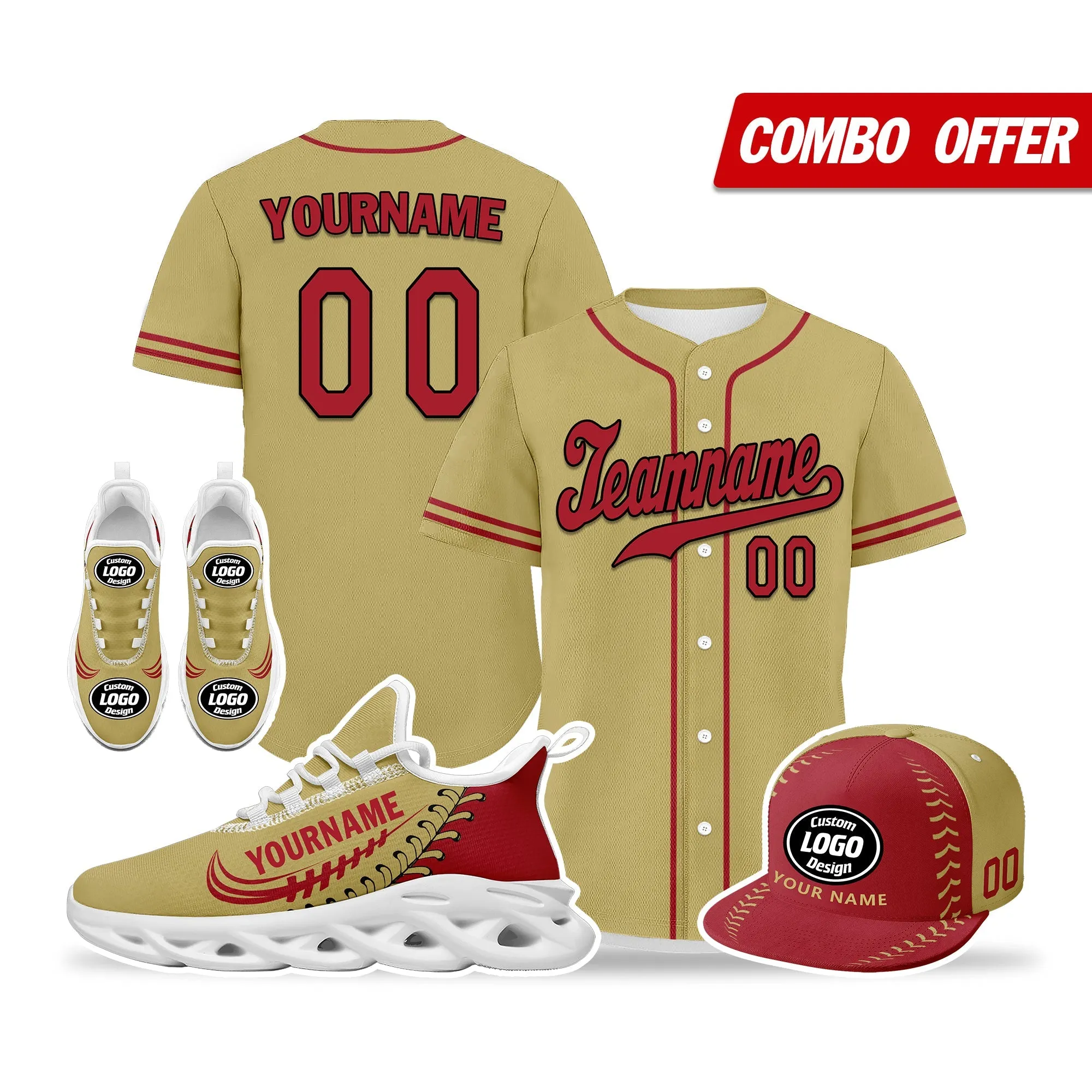 Unique Gift,Custom Yellow Jersey MaxSoul Shoes and Hat Combo Offer Personalized ZH-bd0b00e0-7