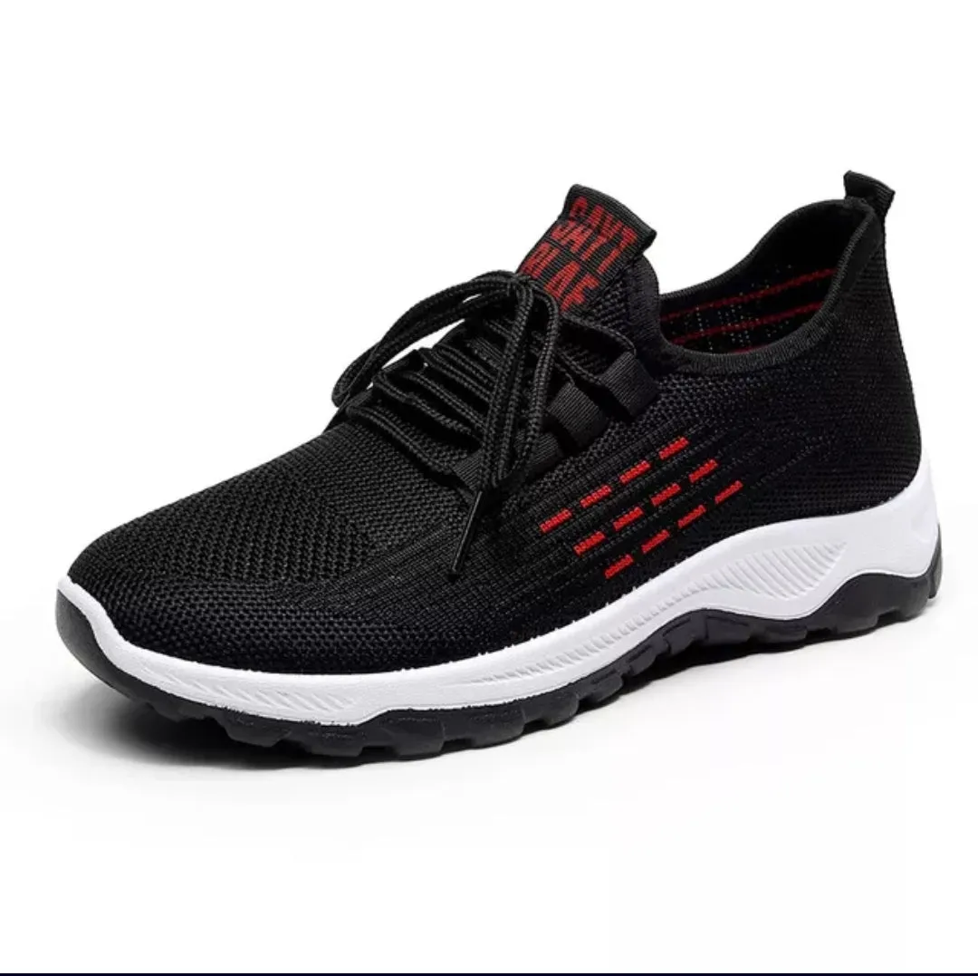 Women & Kids Black Casual Hiking Sports Trainer Shoes