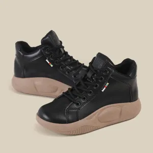 Women Platform Flats Sport Shoes Sneakers Walking Running 2022 New Autumn Winter Casual Round Toe Lace Up Shoes Mujer Zapatos