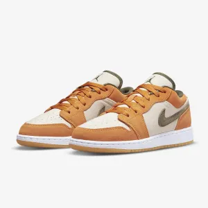 Women's / GS Air Jordan 1 Low "Ceramic Orange Olive" (DJ0342-102)