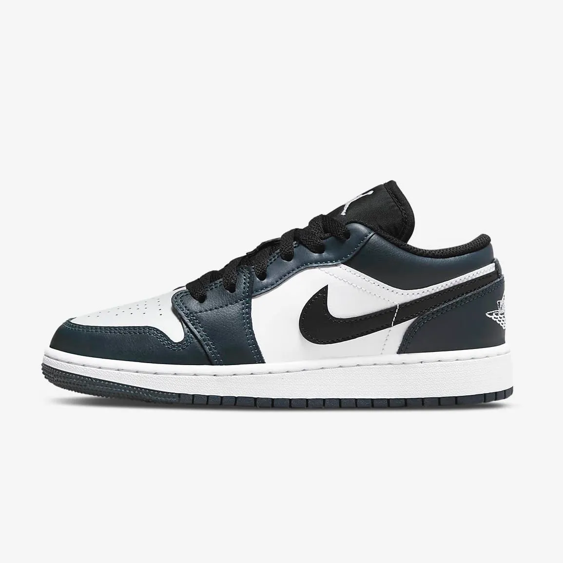 Women's / GS Air Jordan 1 Low "Dark Teal" (Dark Teal/White/Black)(553560-411)