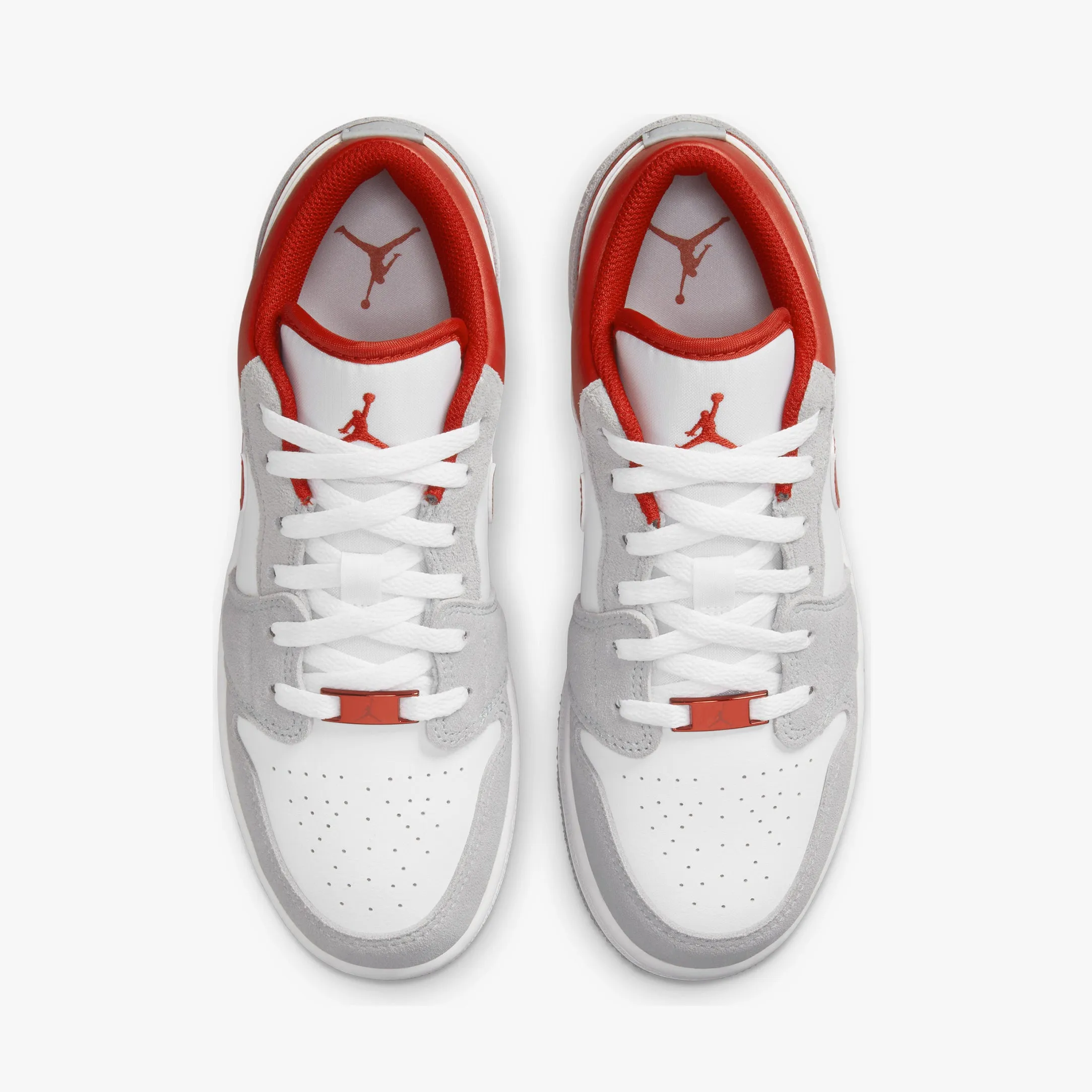 Women's / GS Air Jordan 1 Low SE "Light Smoke Grey Red" (DM0589-016)