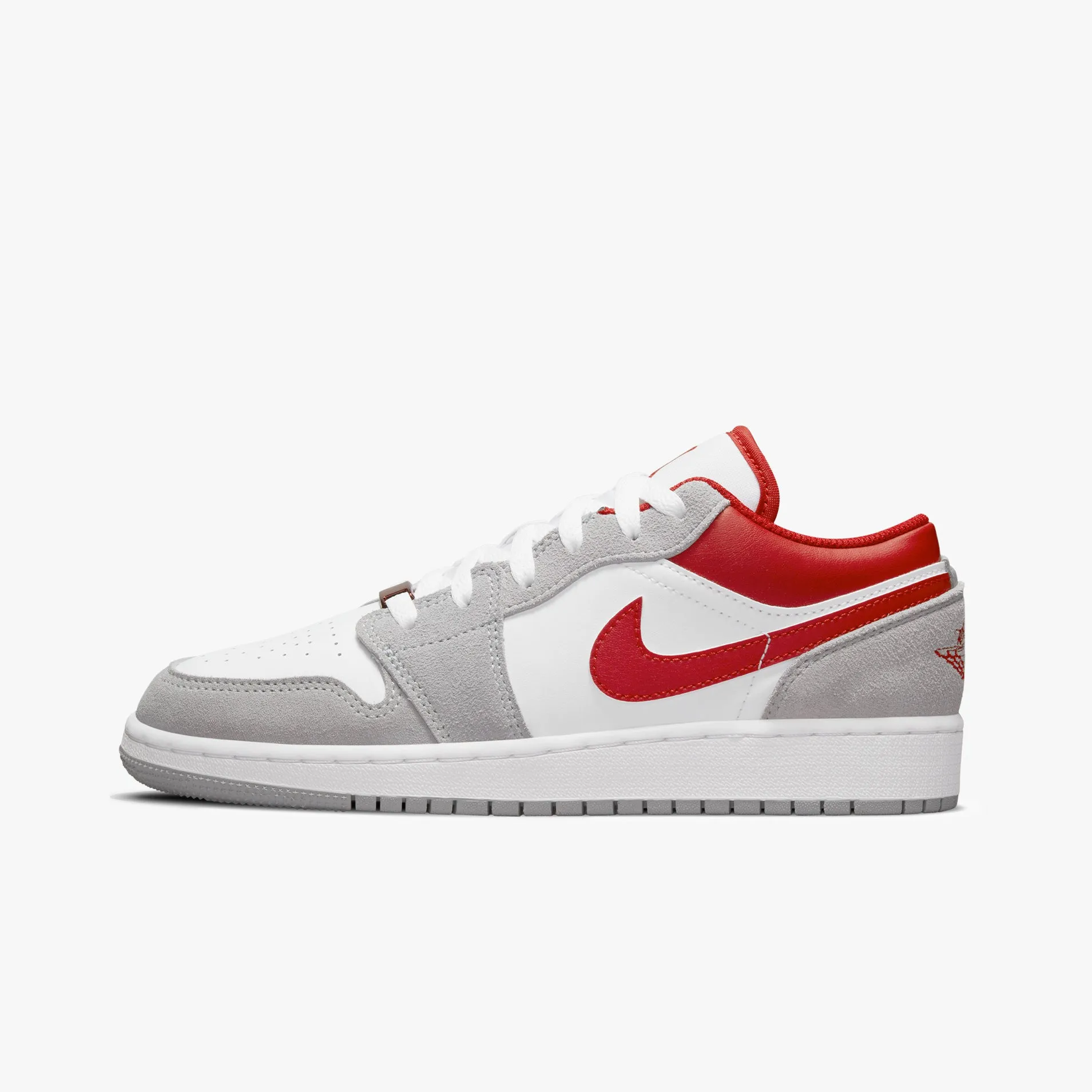 Women's / GS Air Jordan 1 Low SE "Light Smoke Grey Red" (DM0589-016)