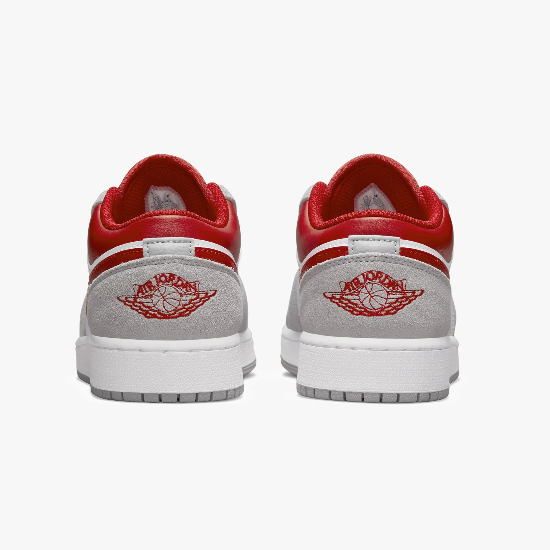 Women's / GS Air Jordan 1 Low SE "Light Smoke Grey Red" (DM0589-016)