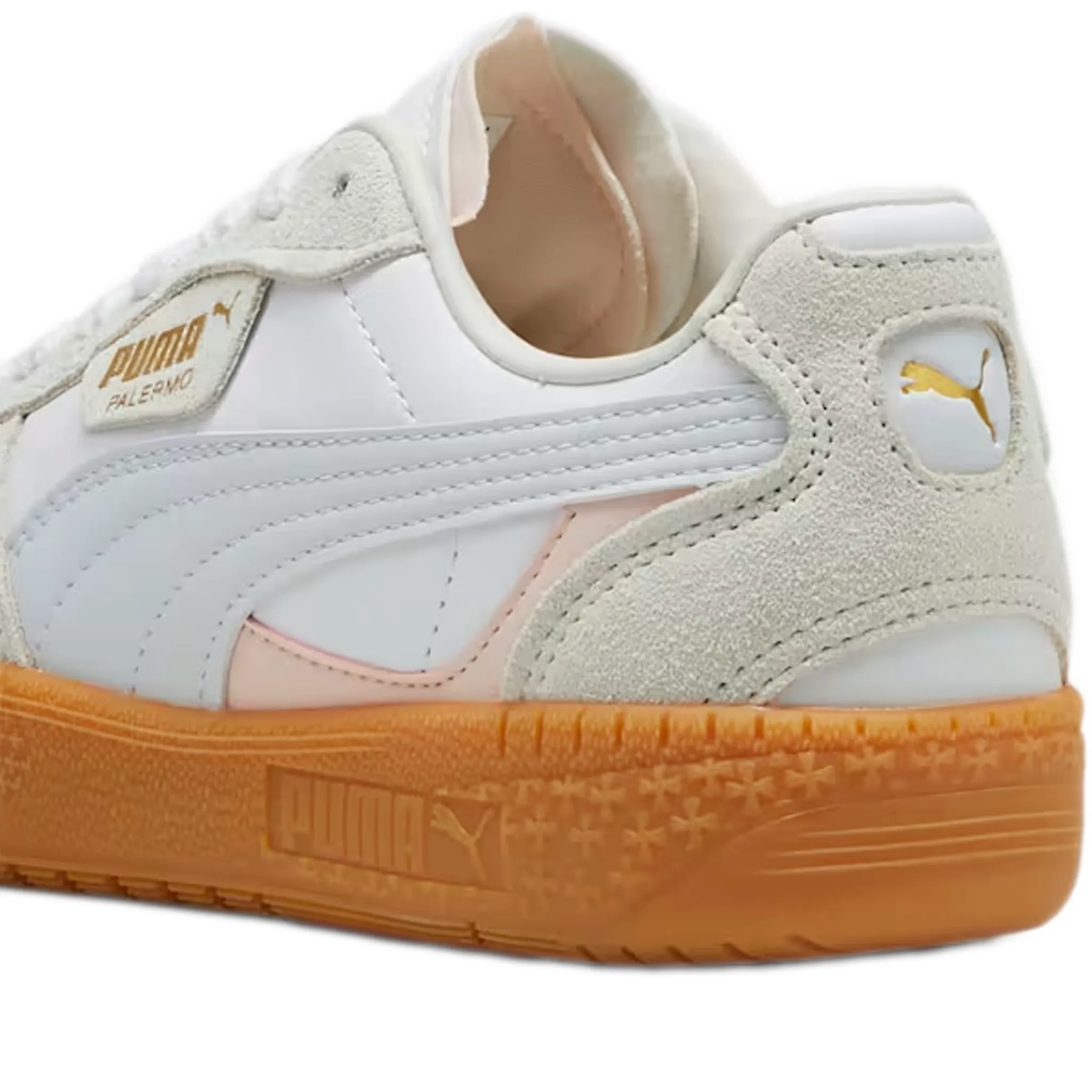 Women's Puma Palermo Moda Leather Shoes - PUMA White/ Silver Mist