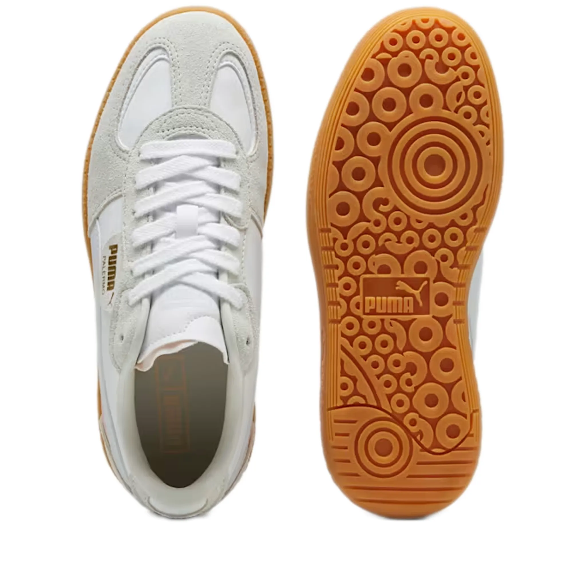 Women's Puma Palermo Moda Leather Shoes - PUMA White/ Silver Mist