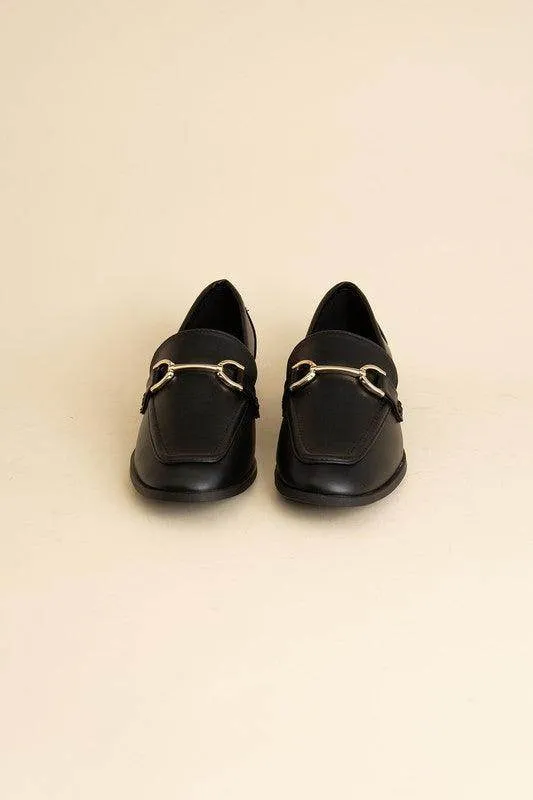 Womens Shoes - Guitar Horsebit Flats