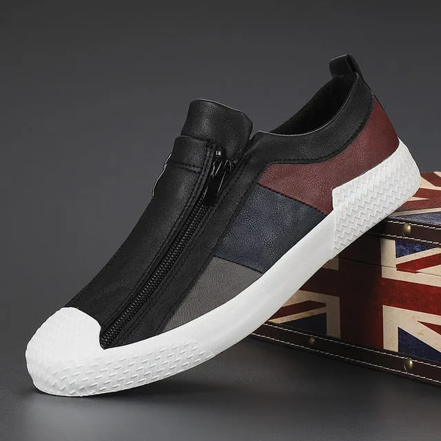 Yeknu Men's Vulcanized Shoes Spring/Autumn Designer Sneakers Breathable Men Loafers Shoes Soft Sole Comfortable Casual shoes Flats